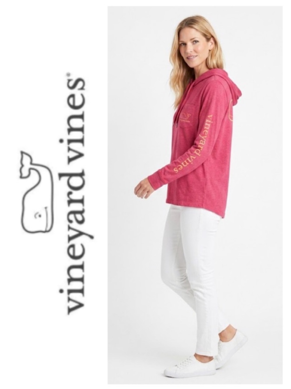Vineyard Vines Vintage Whale Long-Sleeve Hoodie Tee (XS)